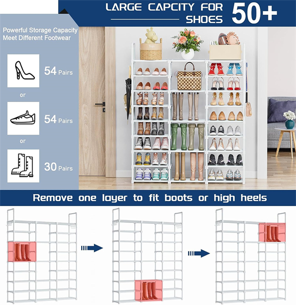 Shoe rack with cover
